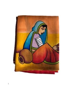 Hand Painted Bishnupuri Pure Silk