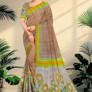 Pure Silk Sarees Hand Painted