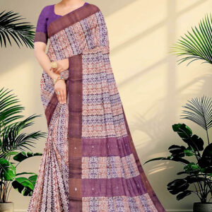 Embroidery Tussar Saree
