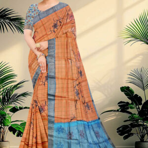 Hand Paint Tussar Silk