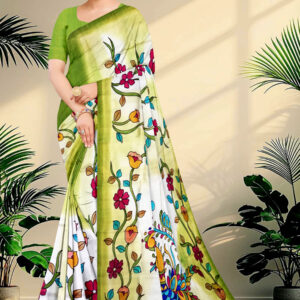 Pure Silk Sarees Hand Painted