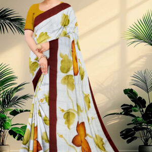 Pure Silk Sarees Hand Painted