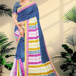 Hand block printed Pure Silk