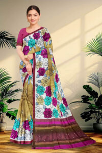 Embroidery Tussar Saree